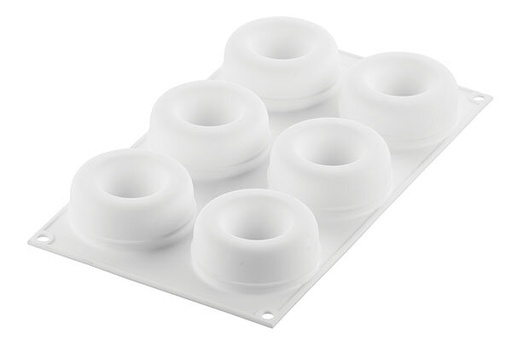 [51657517] SILIKOMART - MOULE SILICONE - OBLIO 95 - Ø75 HT 30MM - 6 X 95ML - CURVEFLEX