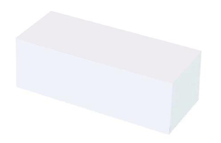 [60700629] BOITE CARTON BLANC ÉCLAIR  SANS FENETRE 18X6XHT6CM PACKIPACK 50 PCES