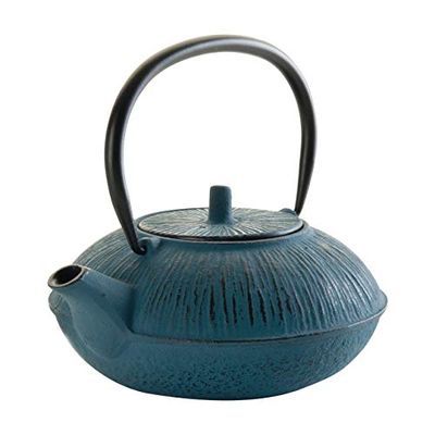 [57661796] LACOR CAST IRON TEAPOT BLUE 1.1L