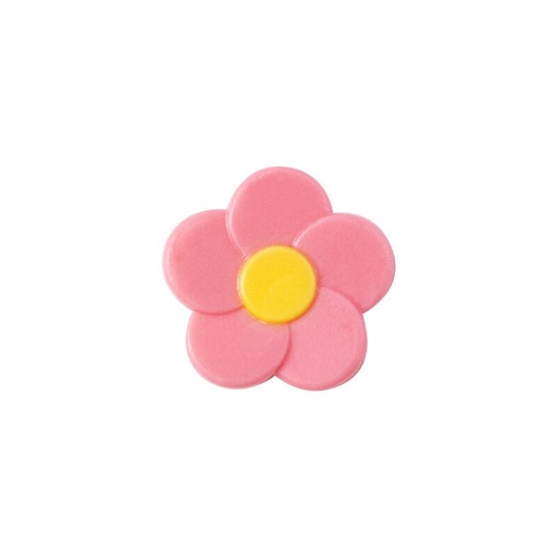 [08058308] 1032005 PINK AND YELLOW FLOWER 3 CM 175PCS ***S/CDE***