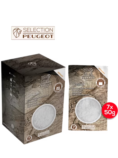 [54905074] PEUGEOT COARSE "DRY" WHITE COOKING SALT - GERMANY - 350GR 7X50GR