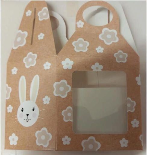 [60700488] BALLOT KRAFT EGGS "LYLOU" 13 CM + BASE AND WINDOW 130/120/140 PACK OF 25 PCES