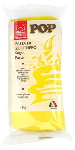 [70406992] 25471 1KG MODECOR POP YELLOW SUGAR PASTE