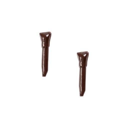 [08054011] 2034402 CHOCOLATE APPLE STEM 28X7MM 480 PCES ***ON ORDER***