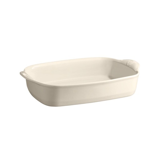 [57690016] EMILE HENRY CLAY ROASTING DISH 36X23CM 2.70L - WHITE