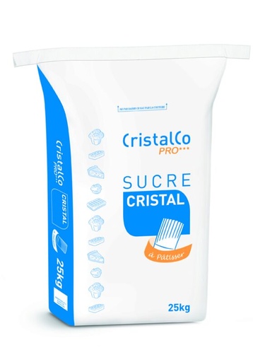 [03070071] CRISTALCO PRO SUIKER GEKRISTALLISEERD 25KGGEMAKKELIJK OM TE OPEN = ZAK