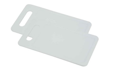 [60251777] C&T SET 2 PLANCHES A DECOUPER TARTINIERES BLANCHES POLY  25 x14CM HT0.6CM 