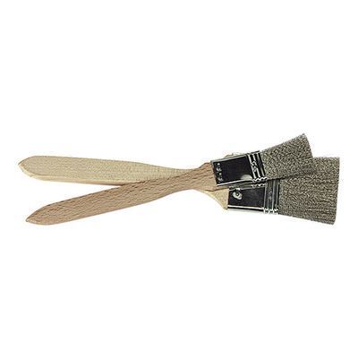 [57660501] PINCEAU METALLIQUE POUR GRILL 6CM MANCHE BOIS