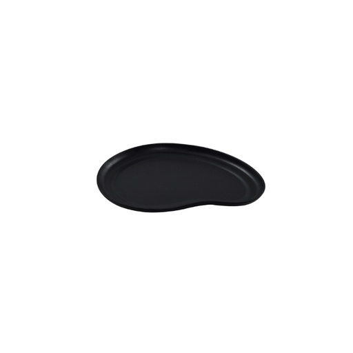 [44104331] KAROLA ASSIETTE EN MELAMINE NOIRE 27X20,6XH1,7CM FOST+ INCLUS
