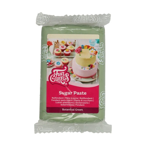 [08076006] FUNCAKES PATE A SUCRE VERT BOTANIC 250GR