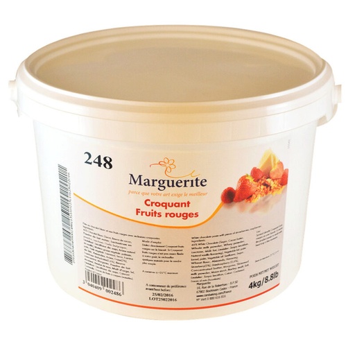 [04020144] DEBCO 248 CROQUANT FRUIT ROUGE  MARGUERITE 4KG