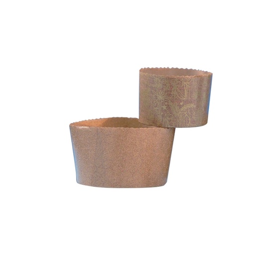 [25101176] PAPER PANETTONE MOLD Ø13.4CM HT9.5CM 200PCS ±500GR FOST+ INCLUDED