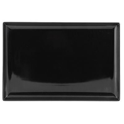 [57660237] BLACK MELAMINE TRAY 25X17