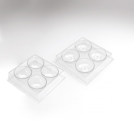 [08057651] 070548 PCB MOULES ENTREMETS INDIVIDUELS POMME POUR60 PIÈCES Ø 7,4 CM 30PCES ***S/CD***