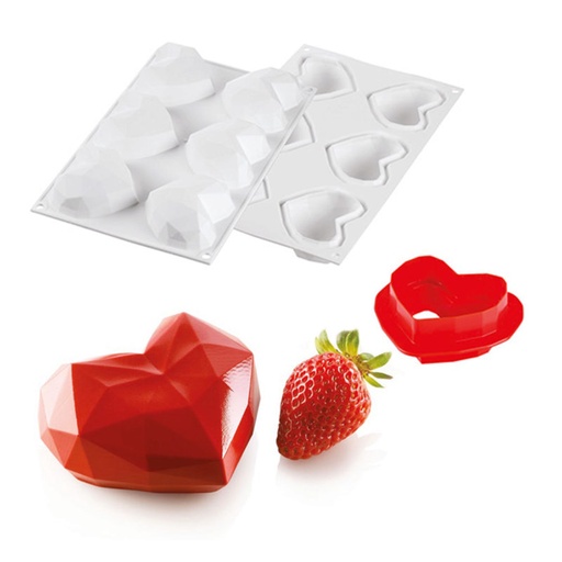 [51657447] SILIKOMART VORM AMORINI ORIGAMI 110 74 X 84MM H 35MM VOL 110ML = STUK