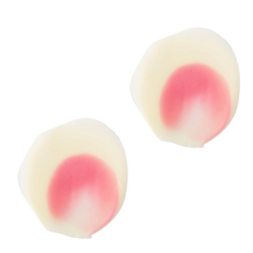 [08063206] 1034788 TUILE EN CHOCOLAT BLANC ET ROSE 4CM 90 PCES