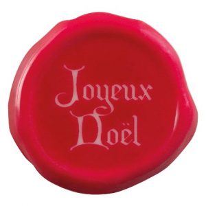 [08057287] 065104 PCB PAG WAX SEAL STAMPS JOYEUX NOËL Ø 3.5 CM 63PCS ***S/CD***