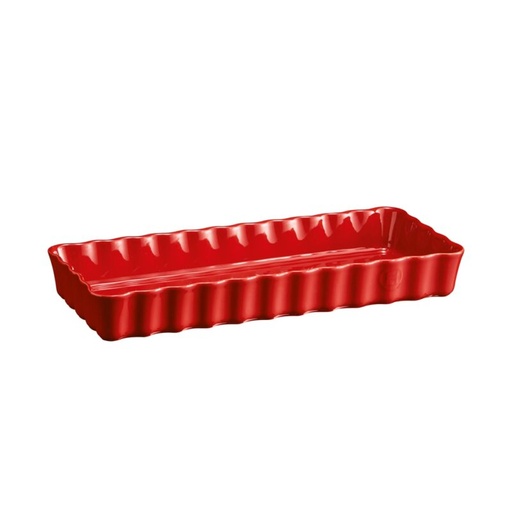 [57690022] EMILE HENRY MOULE TARTE CANNELE G.CRU 36XH15CM-ROUGE