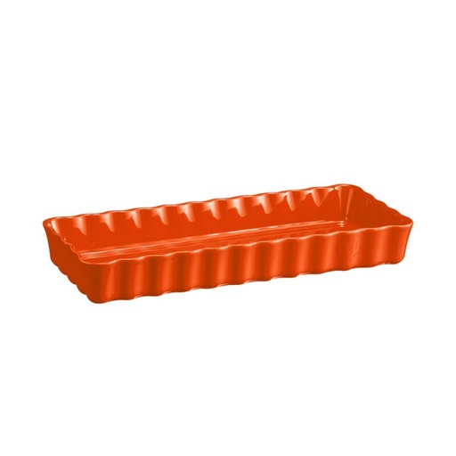 [57690050] EMILE HENRY MOULE TARTE CANNELE TOSCANE 36XH15CM ORANGE