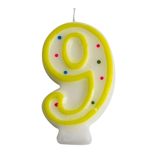 [08080216] 1023815 BOUGIES CHIFFRE NR 9 ***S/CDE***