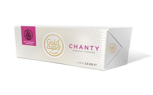 [05060023] VAMIX GOLD CUP MARGARINE CHANTY EN BLOC 4 X 2,5KG
