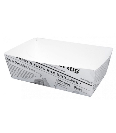 [25101015] BARQUETTE CARTON IMPRESSION JOURNAL 150X90X50MM 100PCES