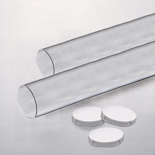 [08056207] 009790 PCB MOLINE TUBES 58 CM Ø 3.5 CM AND 20 COVERS 10PCS ***S/CD***