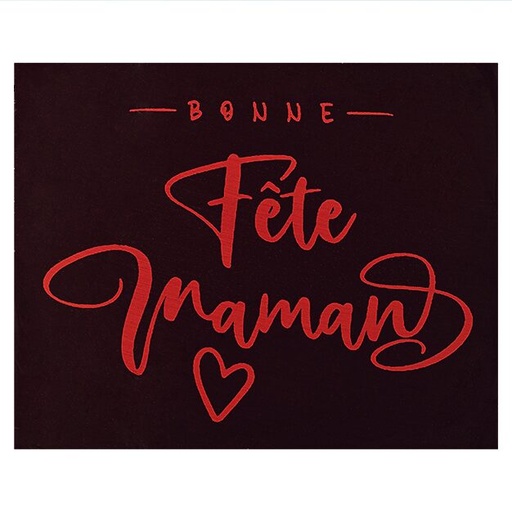 [08056922] 087113 PCB RECHTHOEKEN ZC  BONNE FÊTE MAMAN 5X4 CM 70STKS ***OP/ORDER***