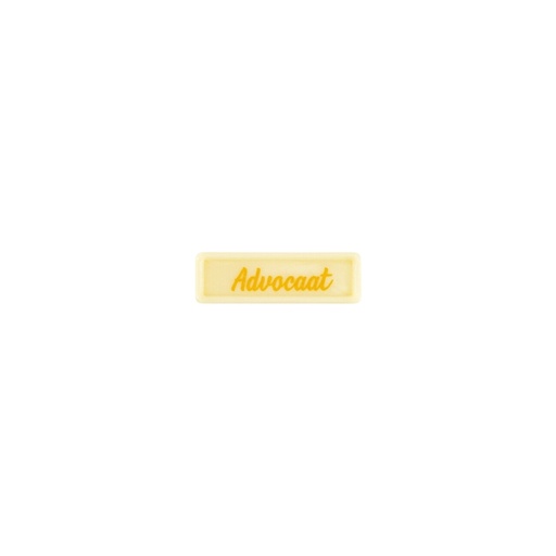 [08058404] 2002460 PLAQUETTE ADVOCAAT 3,8X1,2 CM 300PCS ***S/CDE***