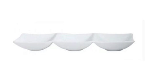 [62000018] +GURAL COUPELLE PORCELAINE HONG KONG 3 COMP 25X8CM