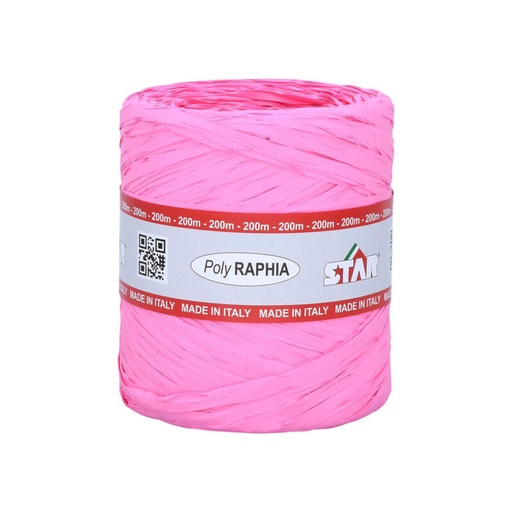 [70407799] POLY RAPHIA 15MM X 200M ROSE R15