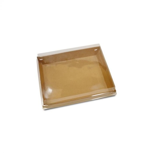 [41802330] LUXIPACK GEBAKSDOOS BODEM KRAFTKARTON 19X19X2CM GEVENTILEERD 210ST