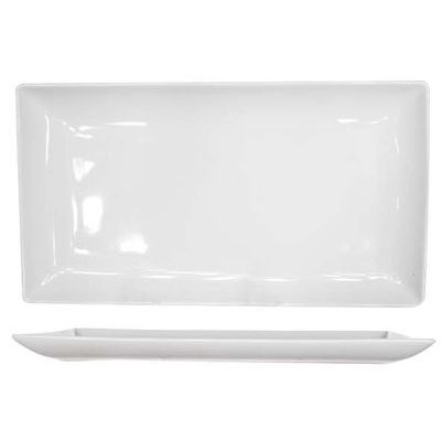[74410083] C&T ESSENTIALS ASSIETTE RECT BLANCHE 33X18CM