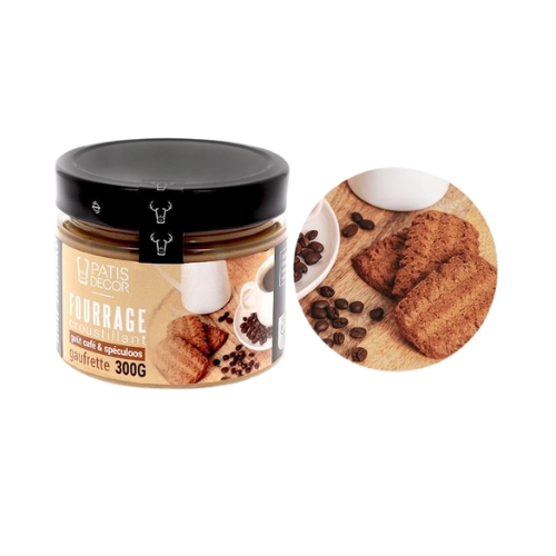 [08075342] PATISDECOR KROKANTE KOFFIEVULLING SPECULAASWAFEL 300GR