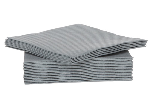 [44665143] *FDS*C&T PROF SERVIETTE COCKTAIL GRISES 25X25CM 40PCES
