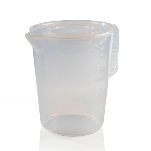 [52901205] 6L GRADUATED THERMO MEASURE WITH LID + HANDLE