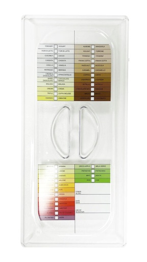 [53914207] COUVERCLE BAC A GLACE POLYCARBONATE 360 X 165 MM "AVEC ÉTIQUETTE HACCP"