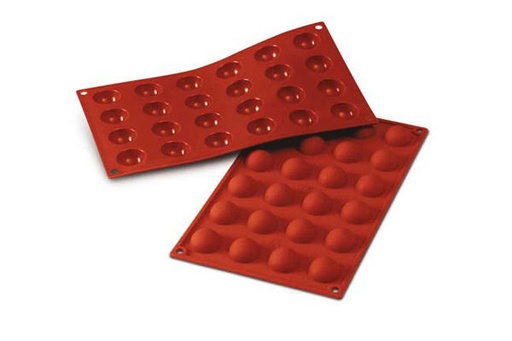[70408192] SILIKOMART SF006 MOULE 24 DEMI-SPHERES Ø30 H 15MM  10ML ANTI-ADHESIF GN1/3 -50° À 250°