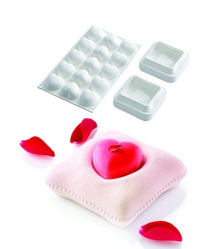 [51657186] SILIKOMART VORM KIT HART KUSSEN TI VOGLIO BENE 100X100 H30MM VOL 270ML=KIT