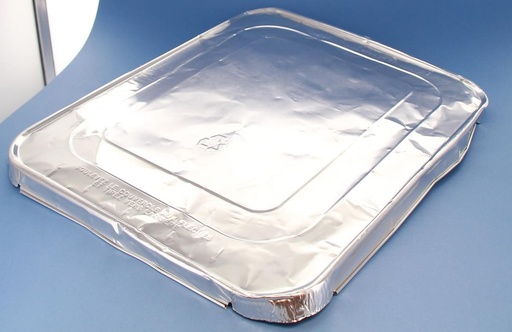 [25100142] ALUMINIUM DEKSEL 1/2 GN 323X262 MET TONGETJE 400 STUKKEN=DOOS