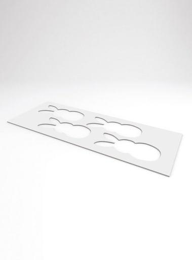 [08056316] 019153 PCB CHABLON POUR GRAND LAPIN 4 EMPREINTES 13,5X5,3 CM ***S/CD***