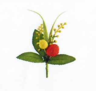 [61700489] ++PIQUET 2 OEUFS ORANGE ET JAUNE HT 9CM
