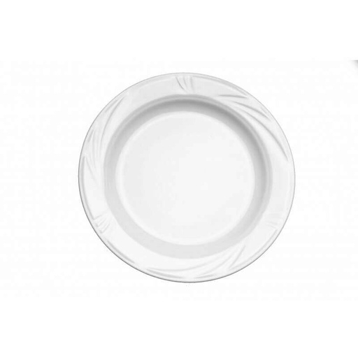 [74500176] ARCADIA ASSIETTE PLATE 25 CM PORCELAINE BLANCHE