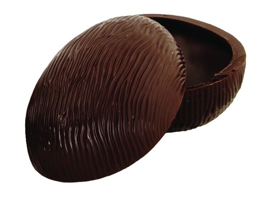 [13030059] EIERERSCHAAL 15 CM PUUR CHOCOLADE 16 STUKS = DOOS