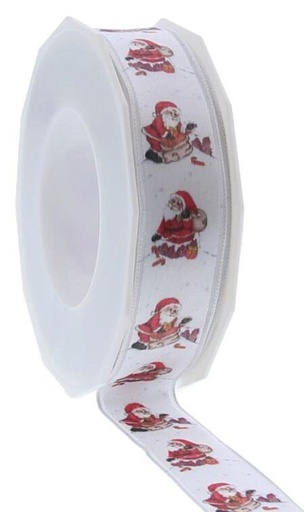 [60700553] *FF*RUBAN SATIN PERE NOEL JAKU 15MM X 20M