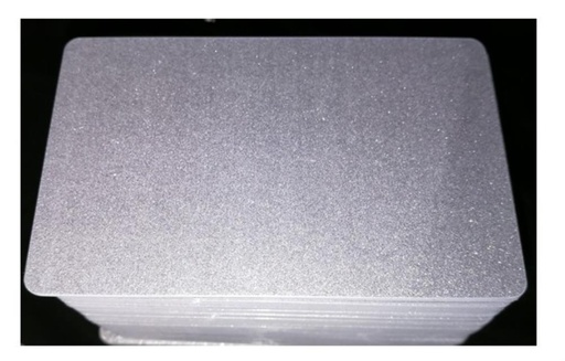 [57665023] EDIKIO CARTES PVC ARGENT - 0,76 MM - 86X54MM  ACCES/FLEX/DUPLEX  PAQUET DE 100 PCES