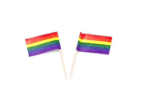 [53522263] 500 STUKS REGENBOOGVLAGGENPRIKKERS FOST+ INBEGREPEN