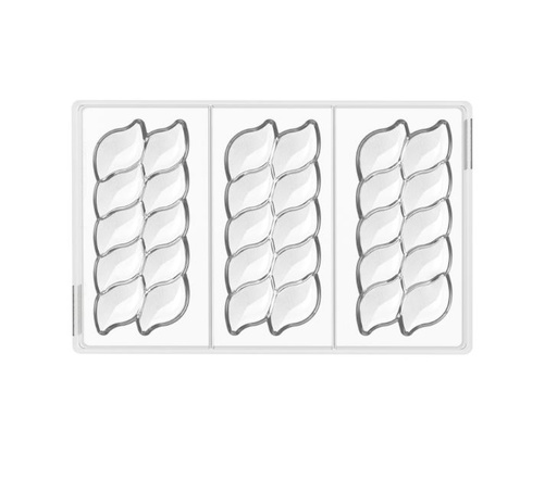 [51661539] SILIKOMART MOULE A PRALINES TRITAN CH041 RIFLESSO T N.3 14,3X6XH1,3CM