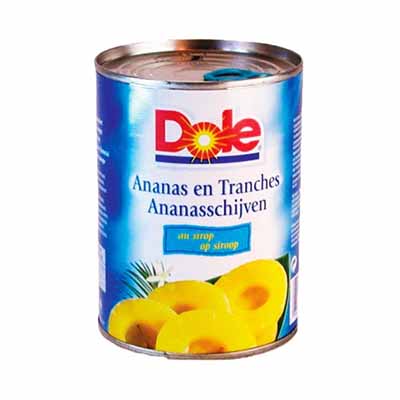 [01010121] ANANAS SLICED 10 SNEETJES TROPICAL GOLD 6X567GR  = BLIKJE