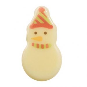 [08057329] 065175 PCB SMALL SNOWMEN CB 4 DESIGNS 2.6X1.4 CM 300PCES ***S/CD***
